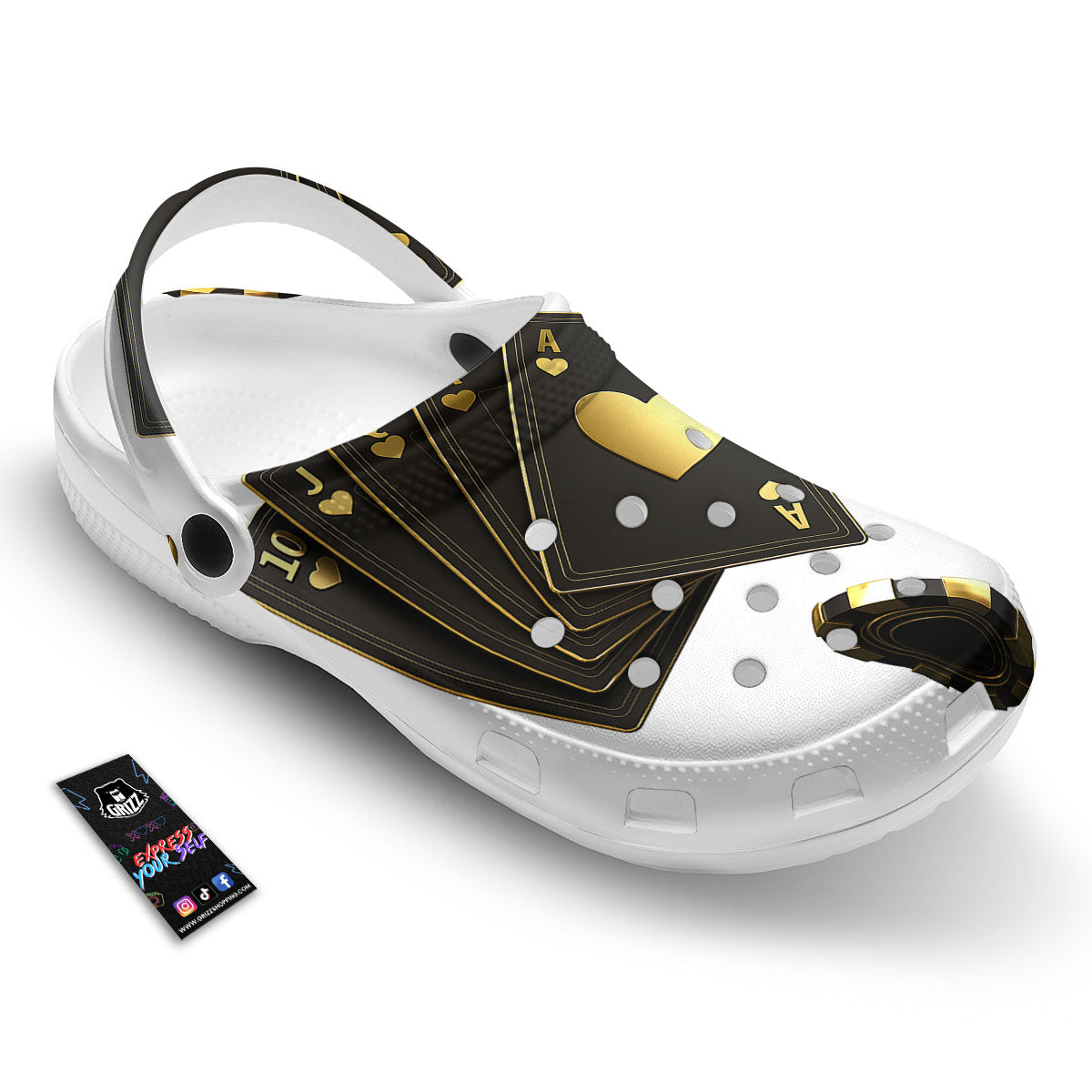 Poker Cards Print Clog-grizzshop