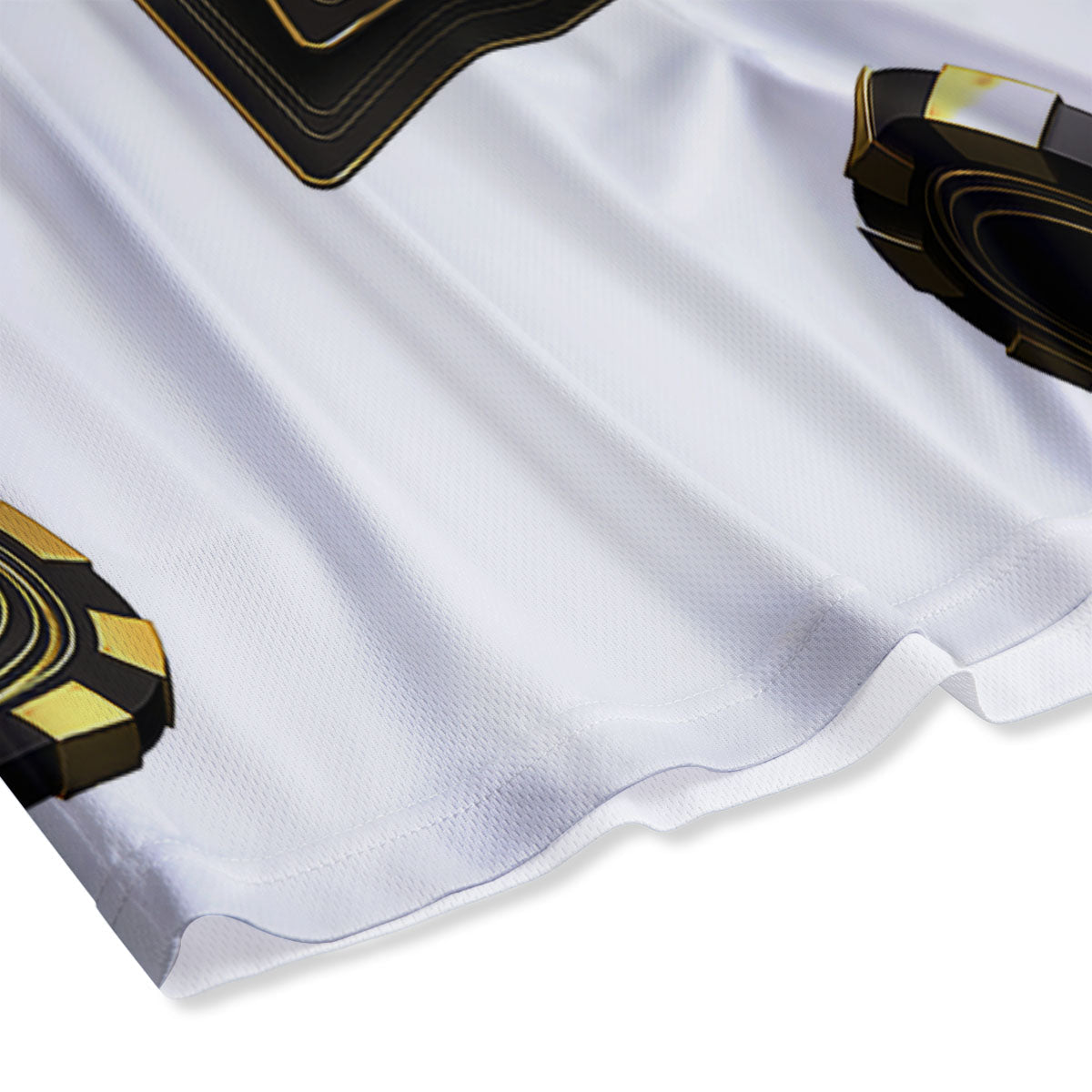 Poker Cards Print Mesh Shorts