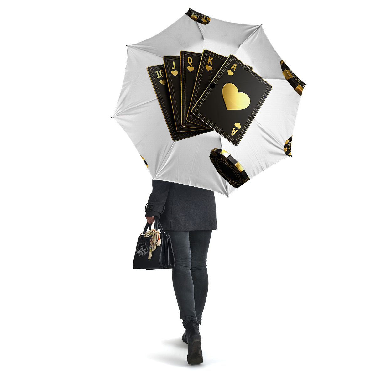 Poker Cards Print Umbrella-grizzshop