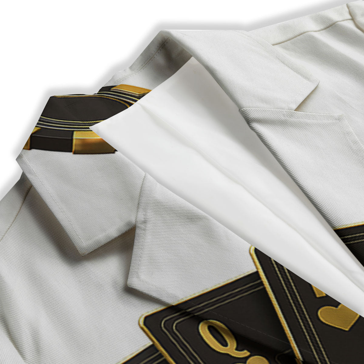 Poker Cards Print Women's Blazer-grizzshop