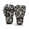 Poker Casino Black Print Pattern Boxing Gloves-grizzshop