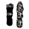 Poker Casino Black Print Pattern Muay Thai Shin Guards-grizzshop