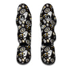 Poker Casino Black Print Pattern Muay Thai Shin Guards-grizzshop