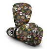 Poker Casino Pattern Print Boxing Gloves-grizzshop