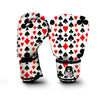 Poker Casino Playing Card Pattern Print Boxing Gloves-grizzshop