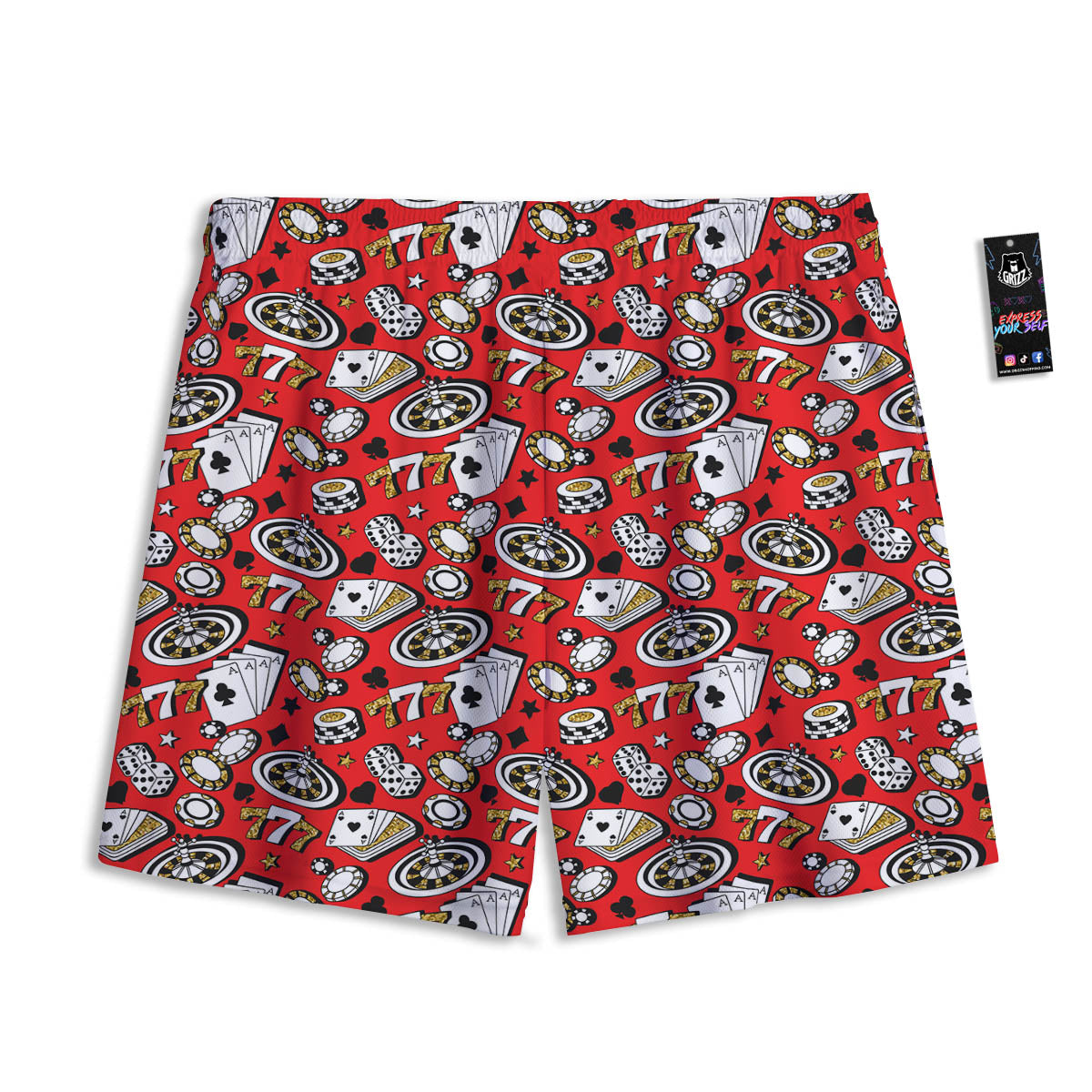 Penguin Cute Colorful Print Pattern Mesh Shorts