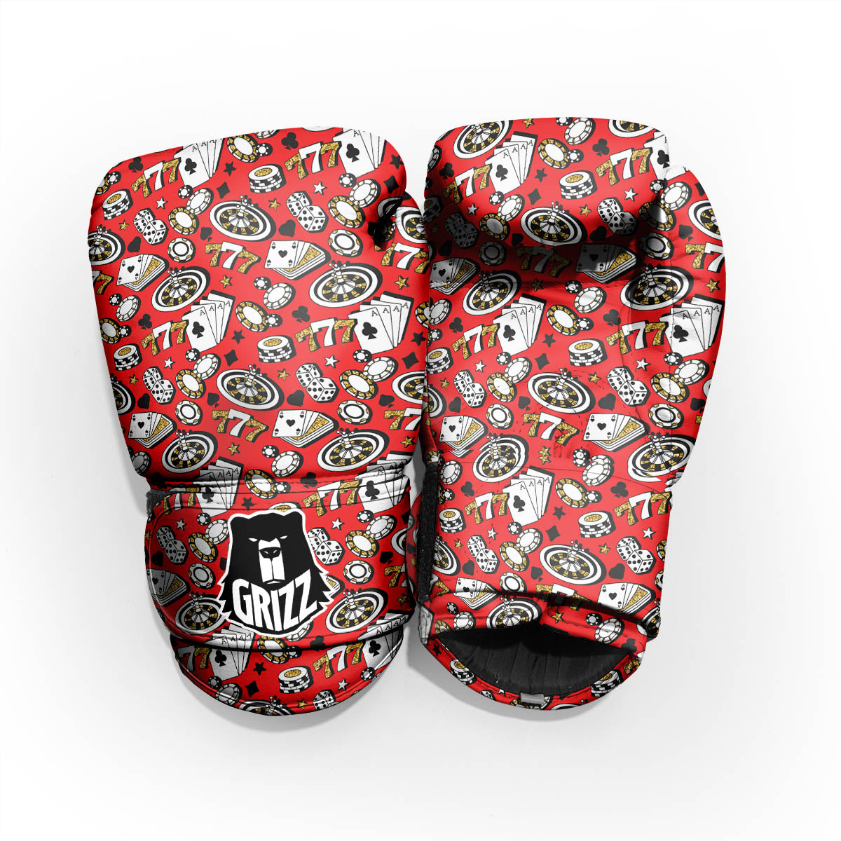 Poker Casino Print Pattern Pro Boxing Glove