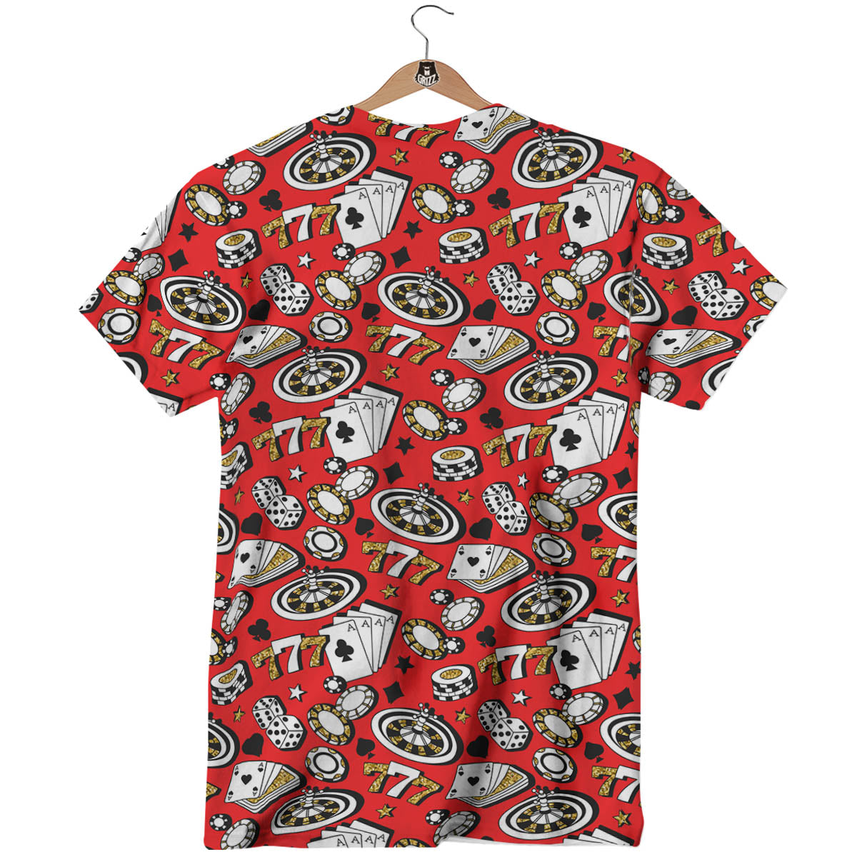 Poker Casino Print Pattern T-Shirt-grizzshop