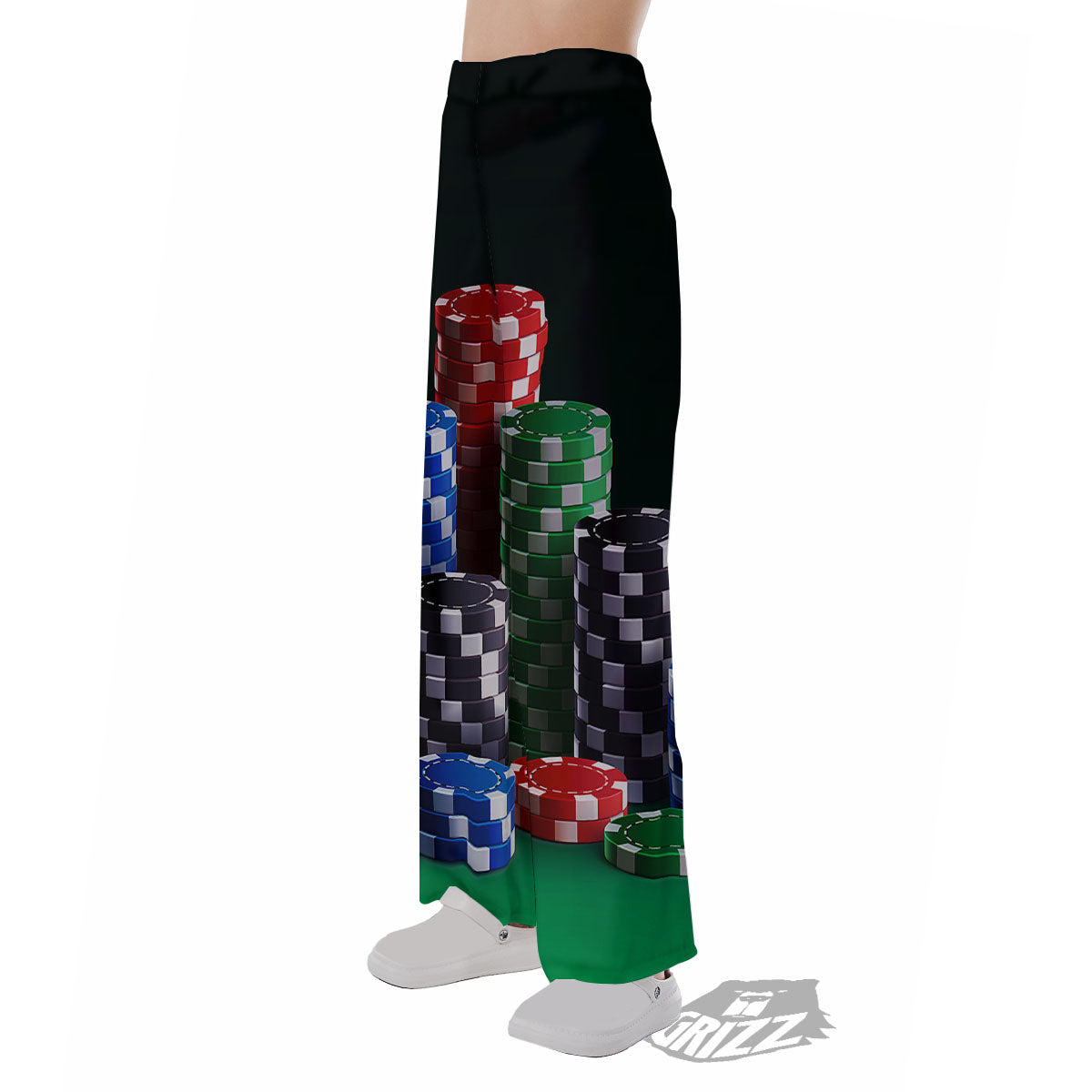 Poker Chips Print Pajama Pants-grizzshop