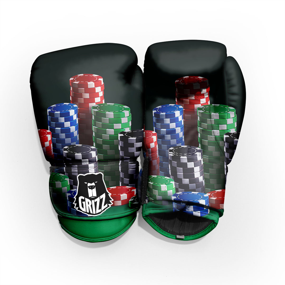 Poker Chips Print Pro Boxing Glove