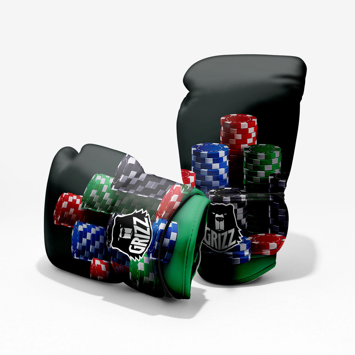 Poker Chips Print Pro Boxing Glove