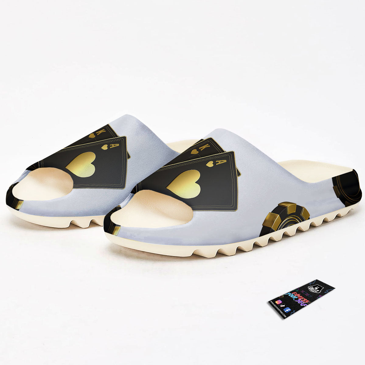 Poker Cards Print Sandals-grizzshop