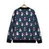 Polar Bear Christmas Print Pattern Cardigan-grizzshop