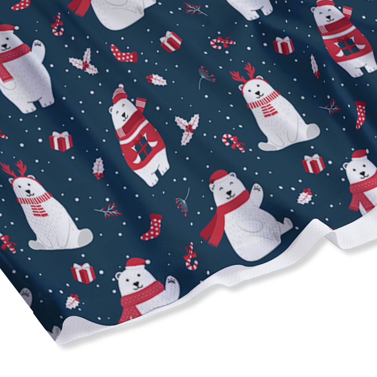 Penguin Cute Snowy Print Pattern Mesh Shorts