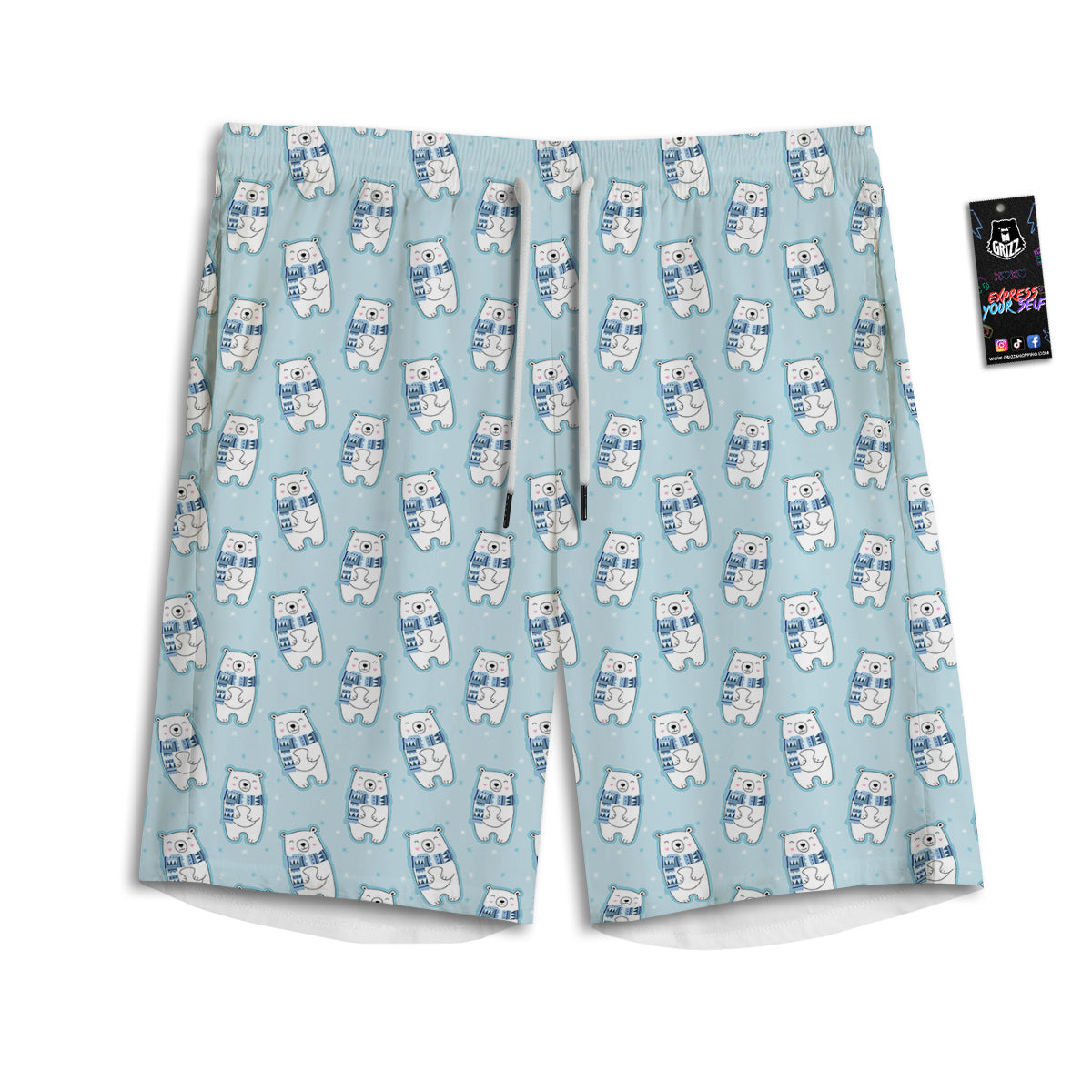 Purple Eggplant Print Pattern Men's Athletic Shorts