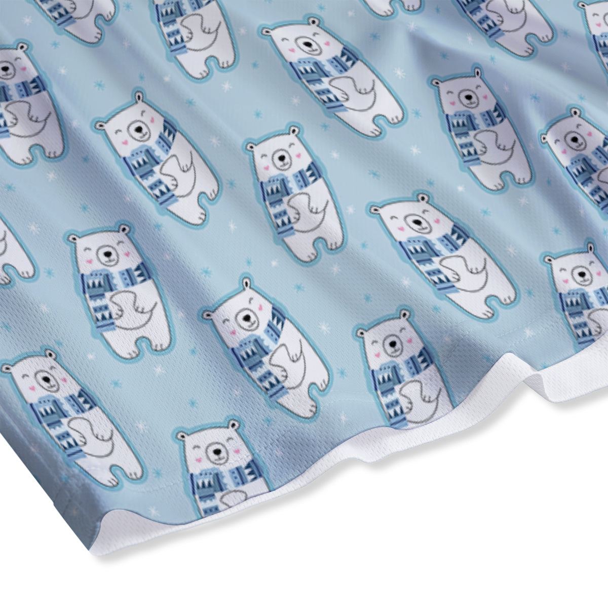 Polar Bear Cute Print Pattern Mesh Shorts