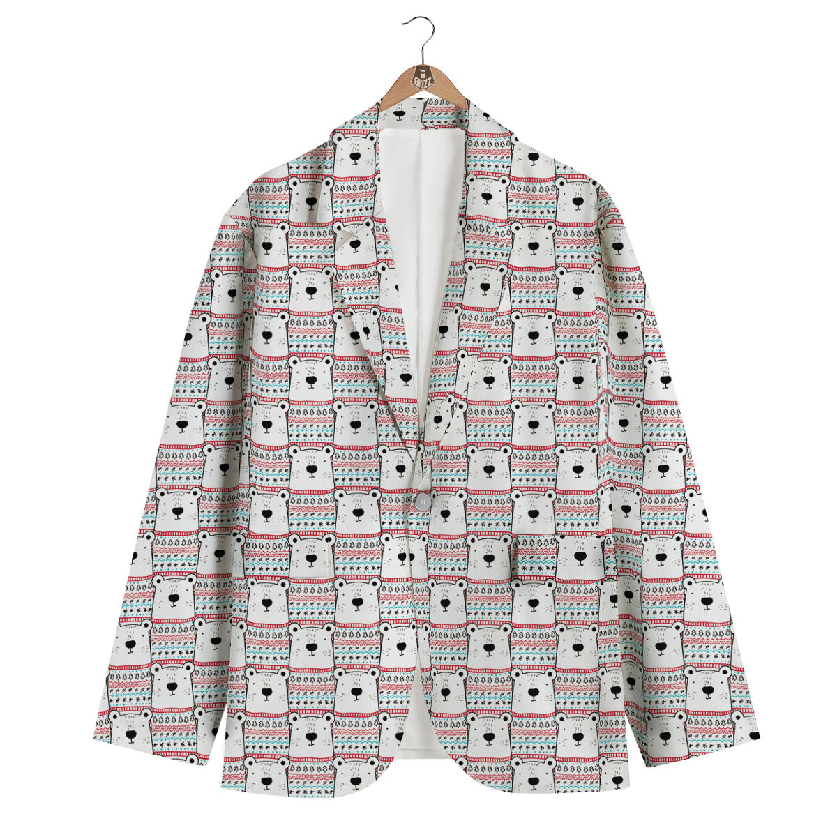 Polar Bear Men's Blazer-grizzshop