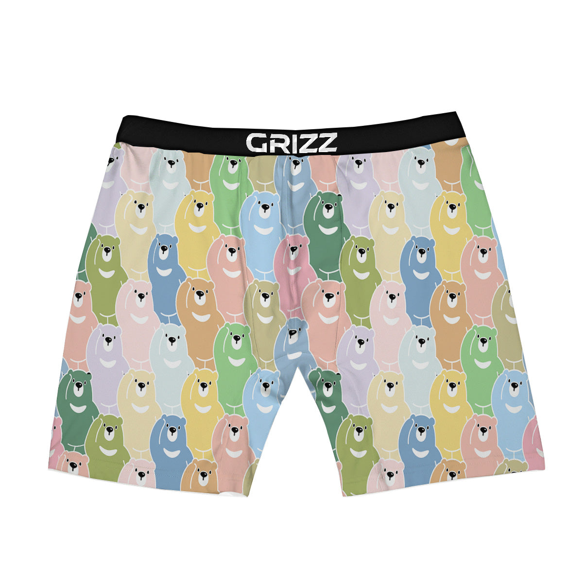 Polar Bear Pastel Print Pattern Boxer Briefs-grizzshop