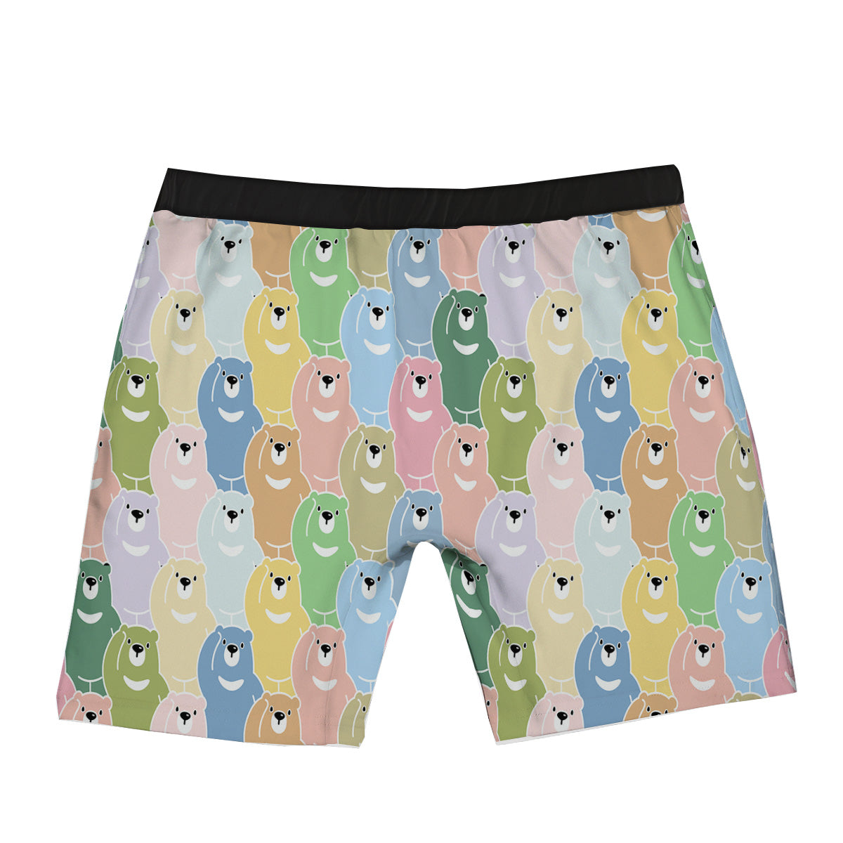 Polar Bear Pastel Print Pattern Boxer Briefs-grizzshop