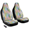 Polar Bear Pastel Print Pattern Car Seat Covers-grizzshop