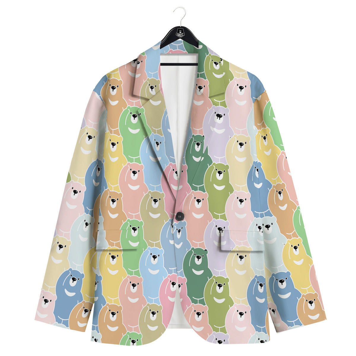 Polar Bear Pastel Print Pattern Men's Sport Coat-grizzshop