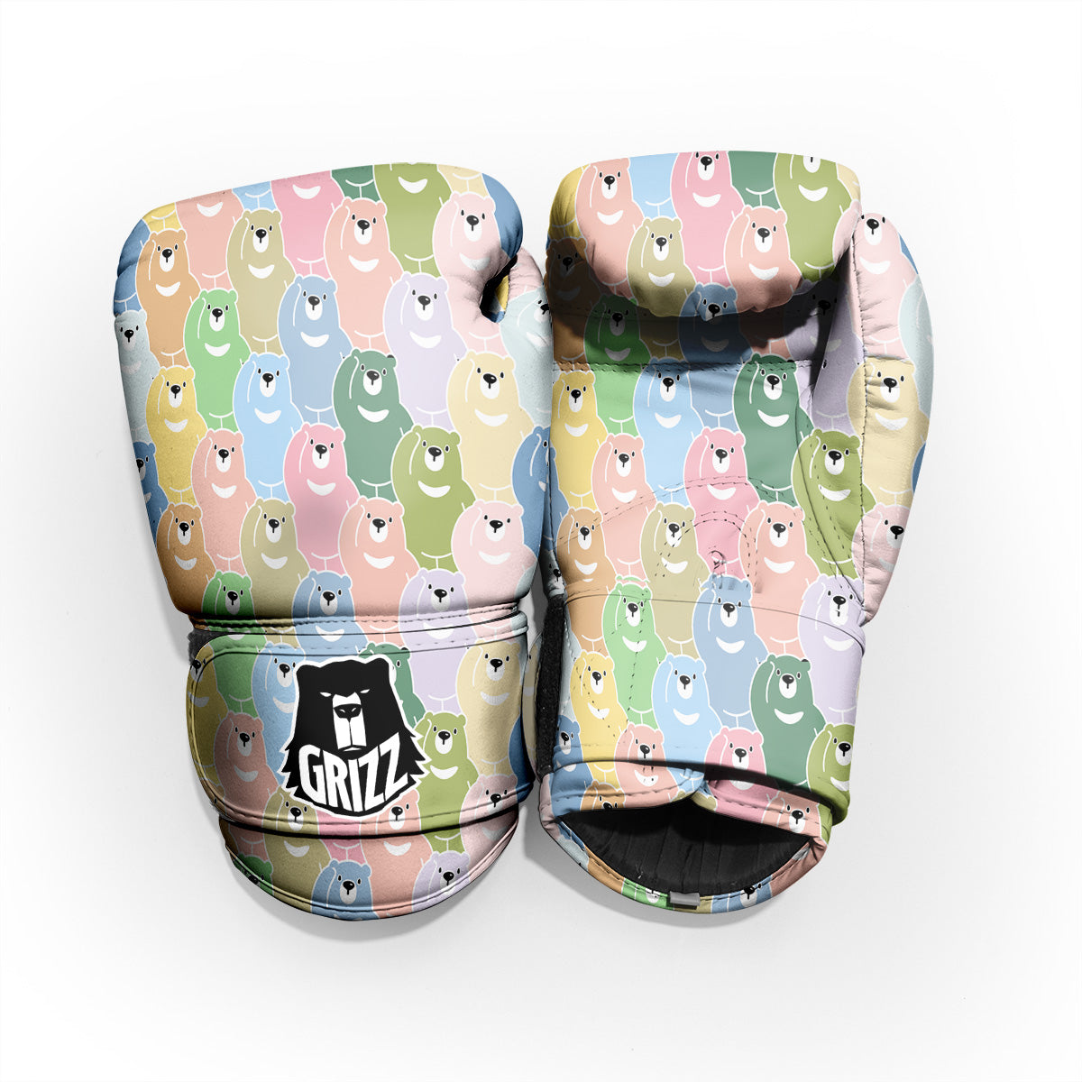 Polar Bear Pastel Print Pattern Pro Boxing Glove