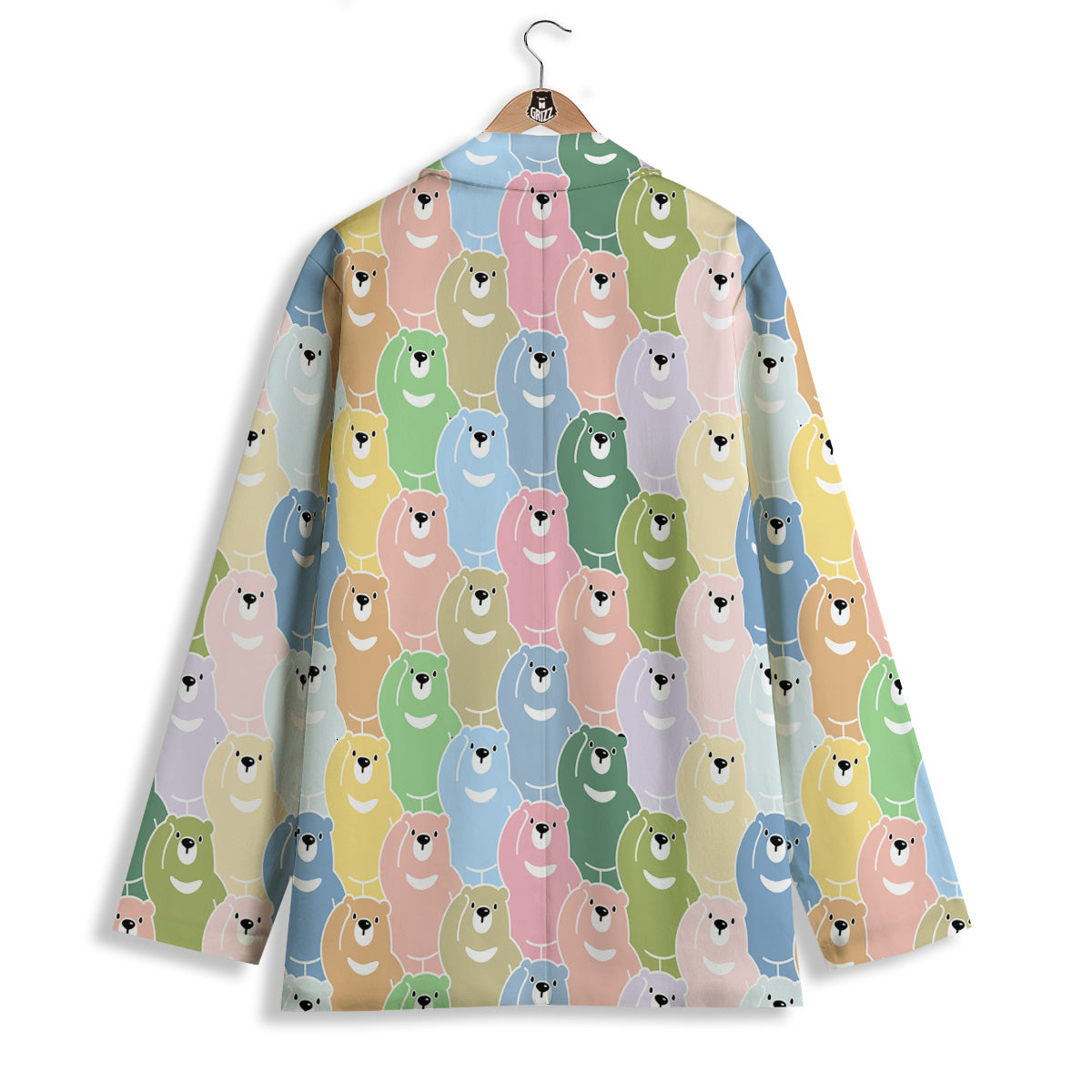 Polar Bear Pastel Print Pattern Women's Blazer-grizzshop