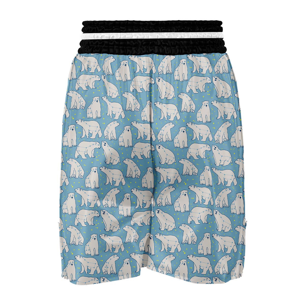 Polar Bear Pattern Print Boxing Shorts-grizzshop