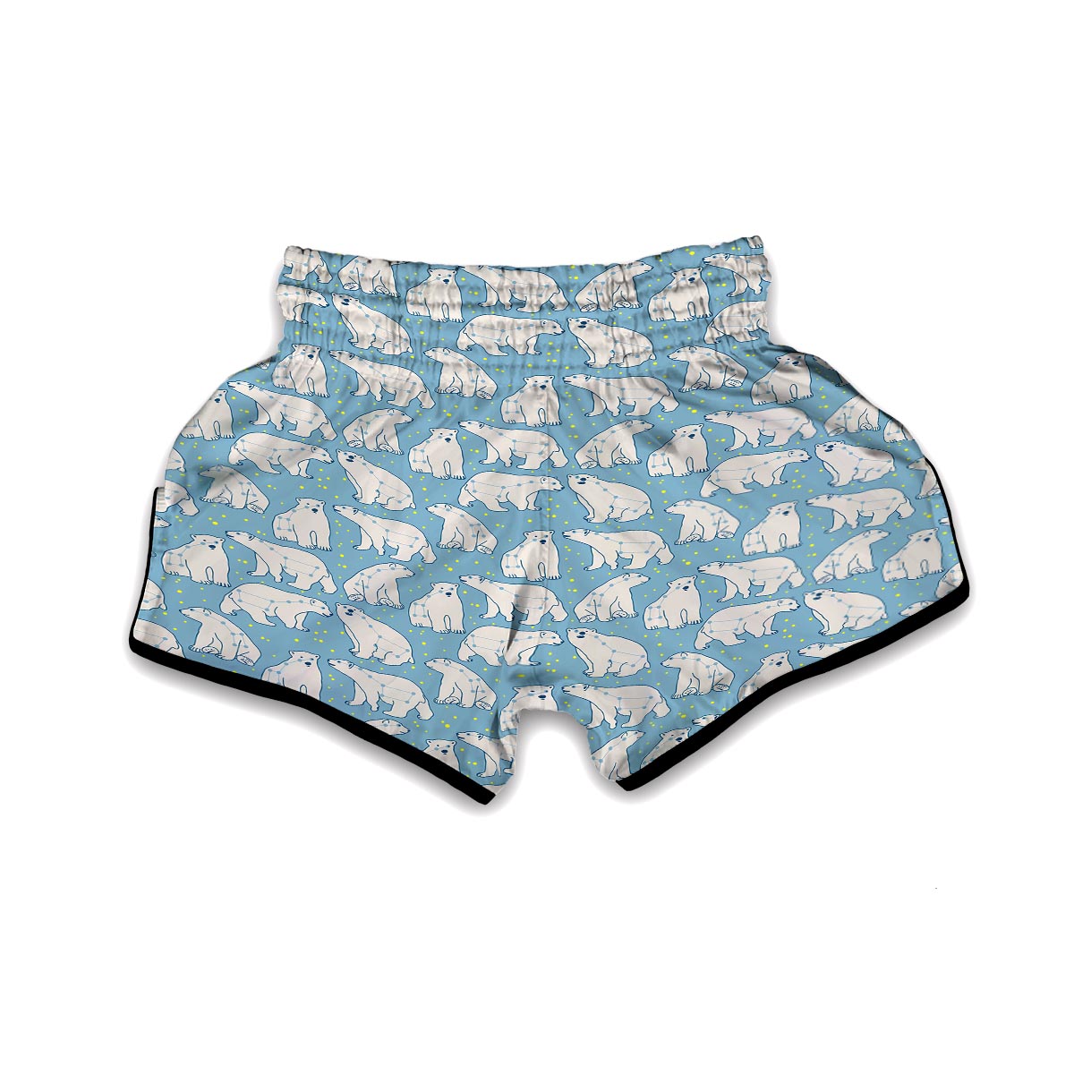 Polar Bear Pattern Print Muay Thai Boxing Shorts-grizzshop