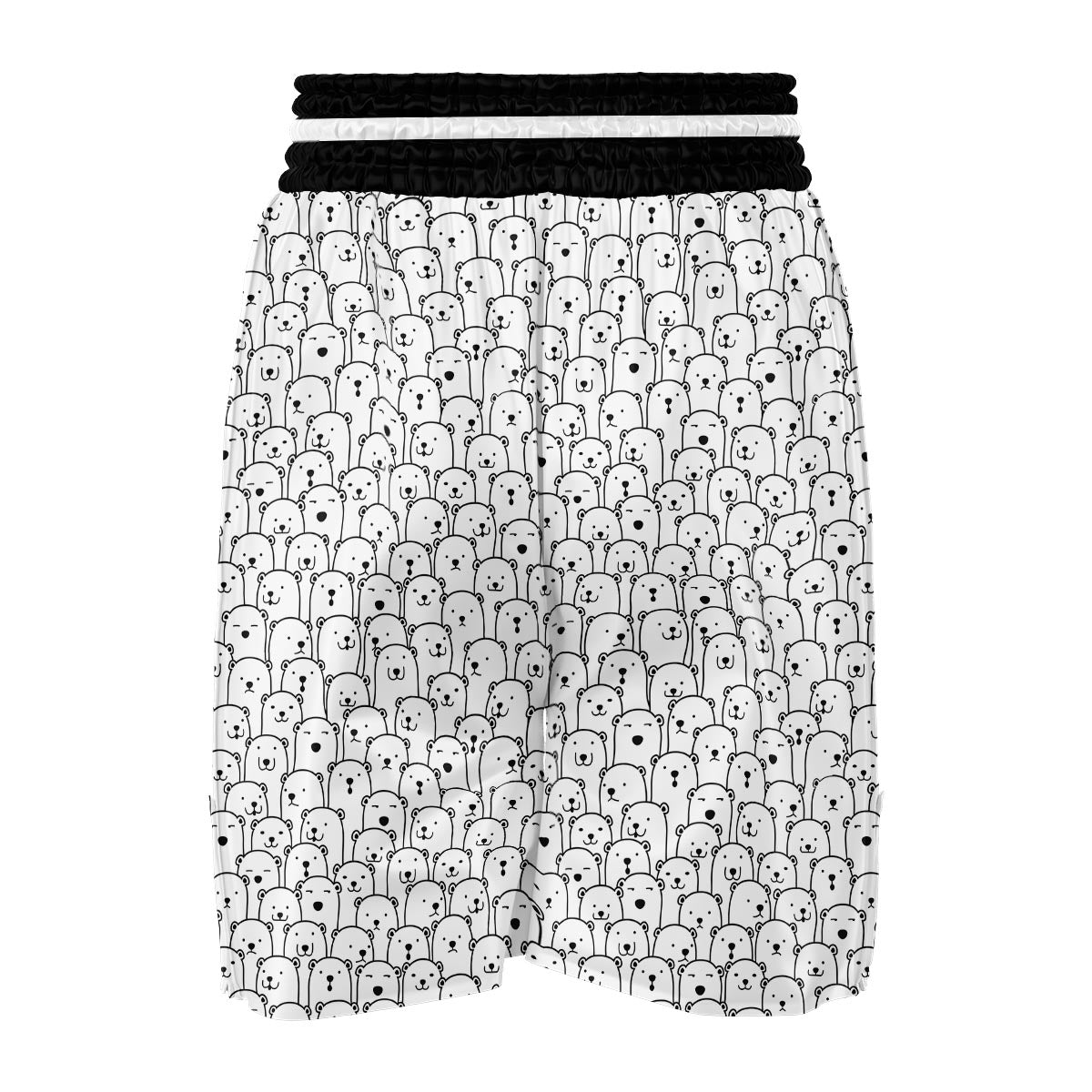 Polar Bear Print Pattern Boxing Shorts-grizzshop