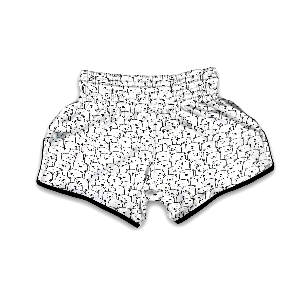 Polar Bear Print Pattern Muay Thai Boxing Shorts-grizzshop