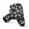 Polar Bear Snow Christmas Pattern Print Boxing Gloves-grizzshop