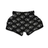 Police Pattern Print Muay Thai Boxing Shorts-grizzshop