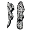 Police Print Pattern Muay Thai Shin Guards-grizzshop