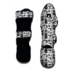 Police Print Pattern Muay Thai Shin Guards-grizzshop