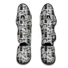 Police Print Pattern Muay Thai Shin Guards-grizzshop