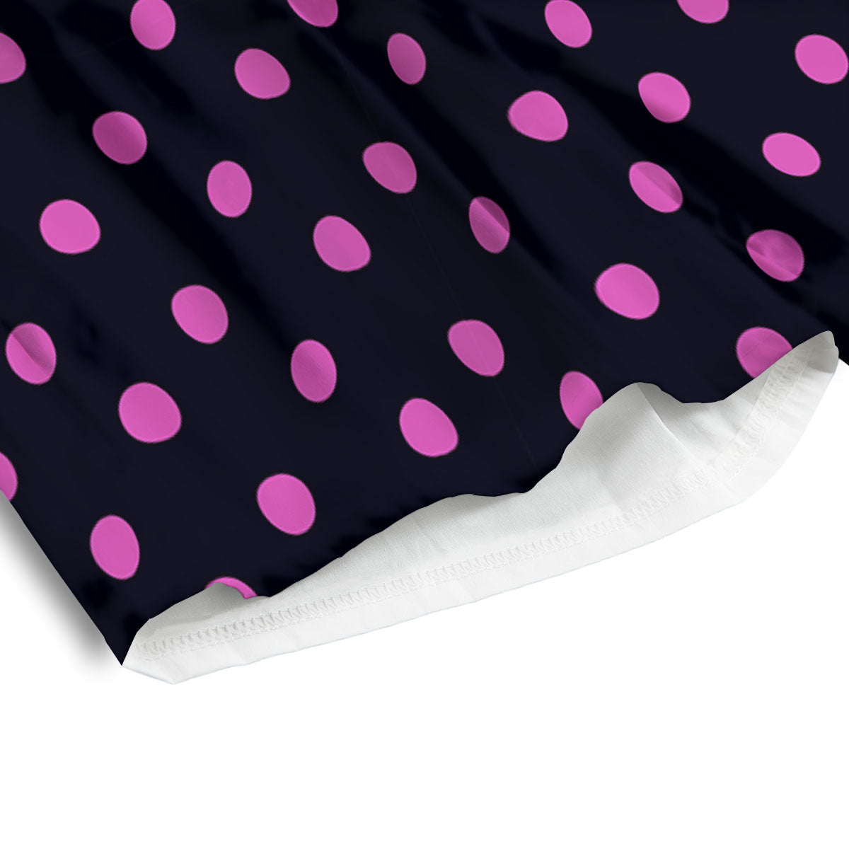 Polka Dot Black And Pink Print Pattern Men's Athletic Shorts