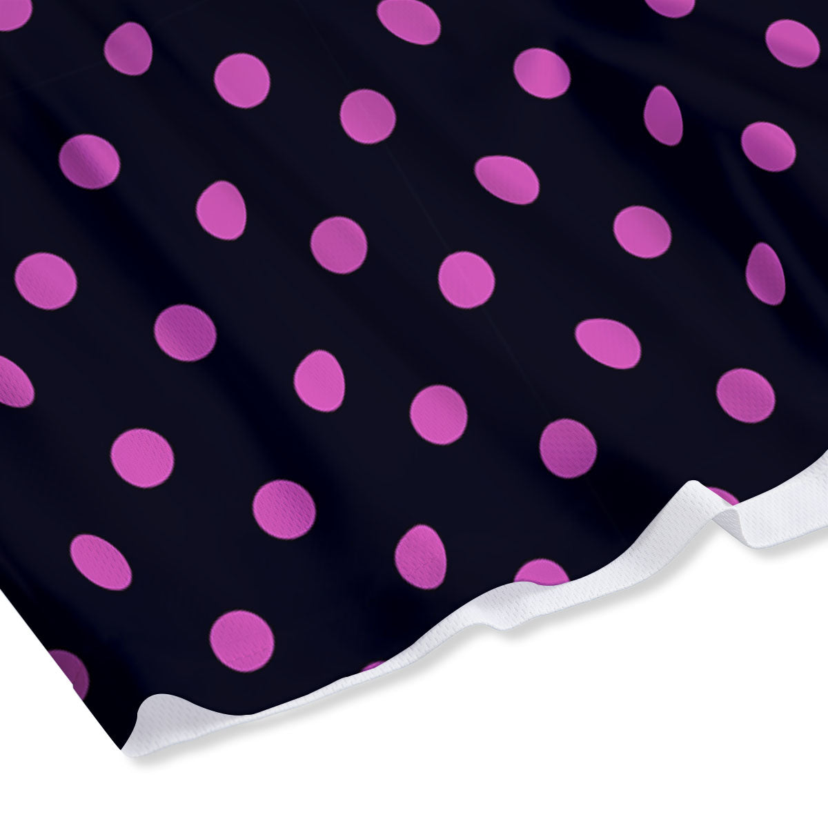 Polka Dot Black And Pink Print Pattern Mesh Shorts