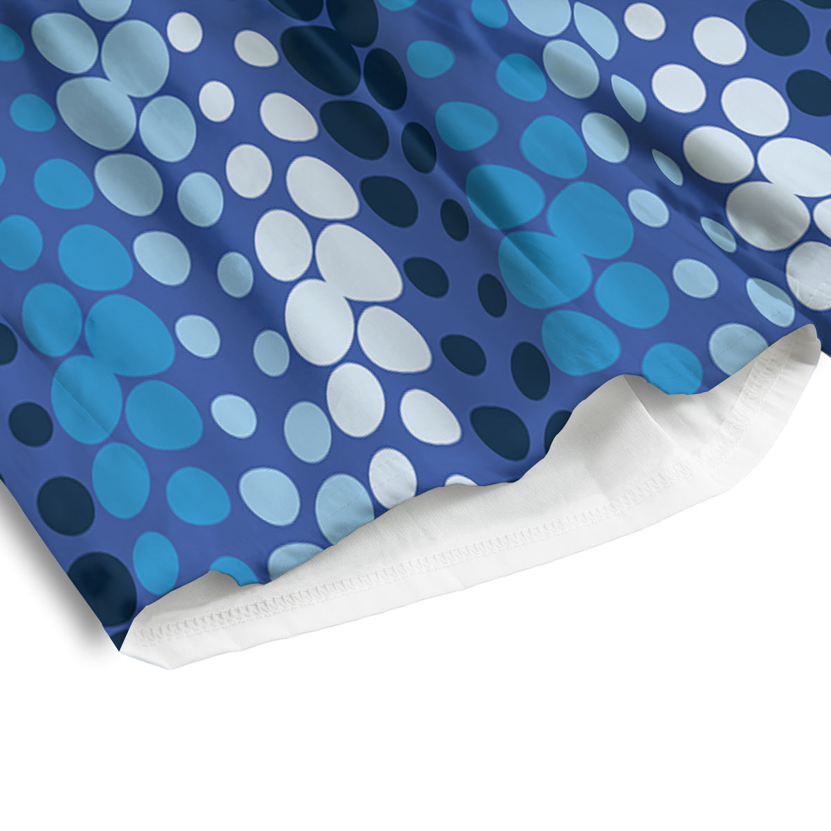 Polka Dot Blue Striped Print Pattern Men's Athletic Shorts