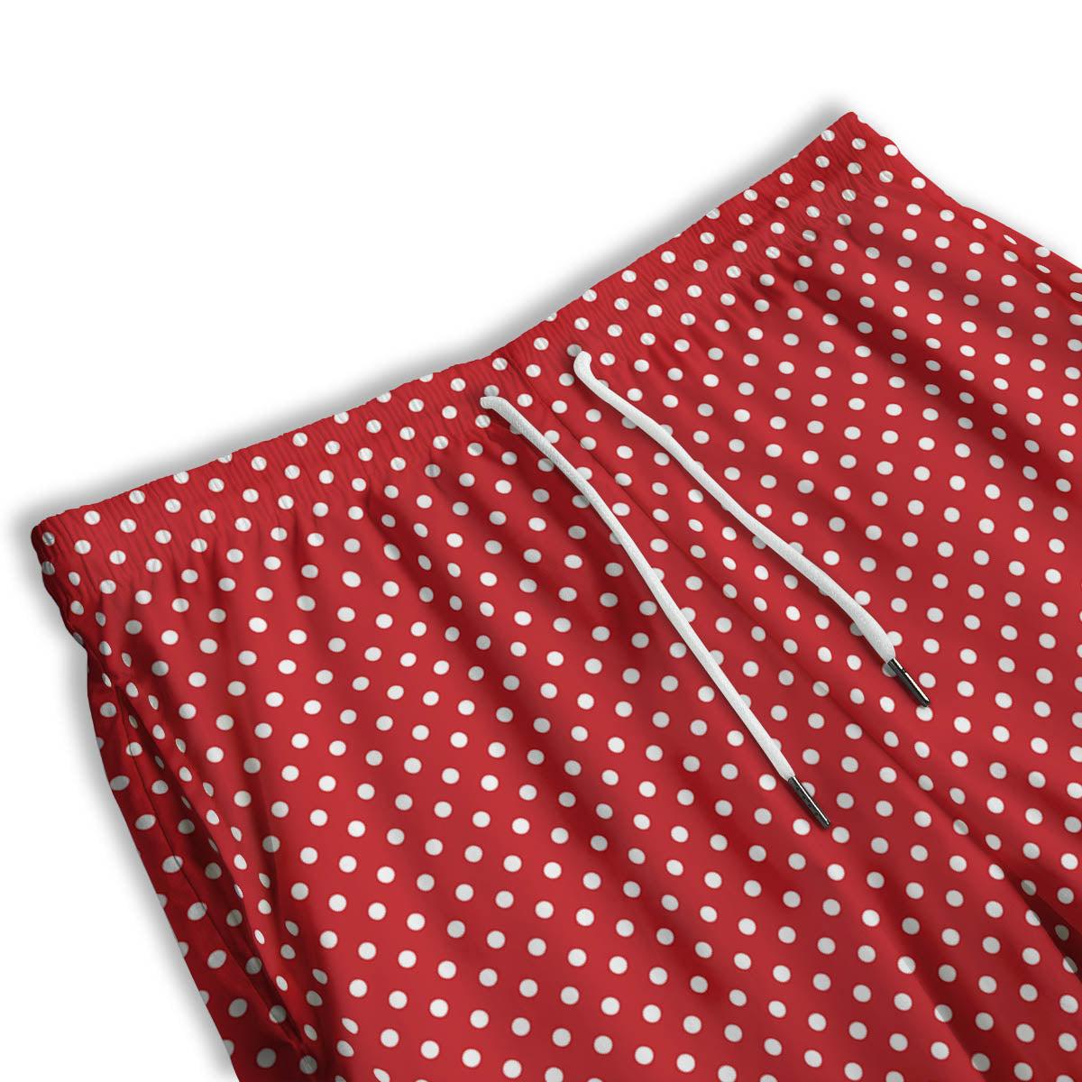 Polka Dot Christmas Print Pattern Men's Athletic Shorts