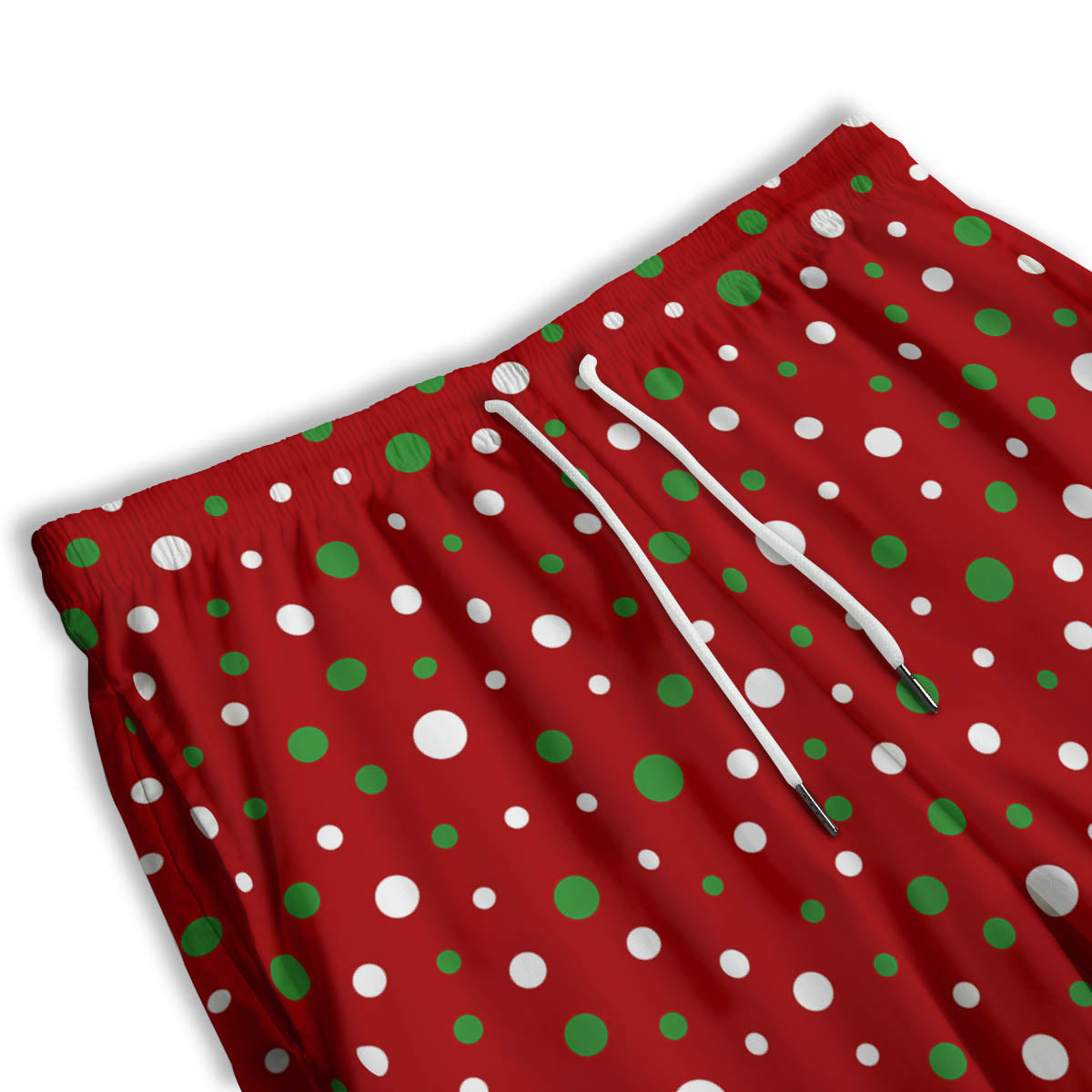 Polka Dot Christmas Style Print Pattern Men's Athletic Shorts