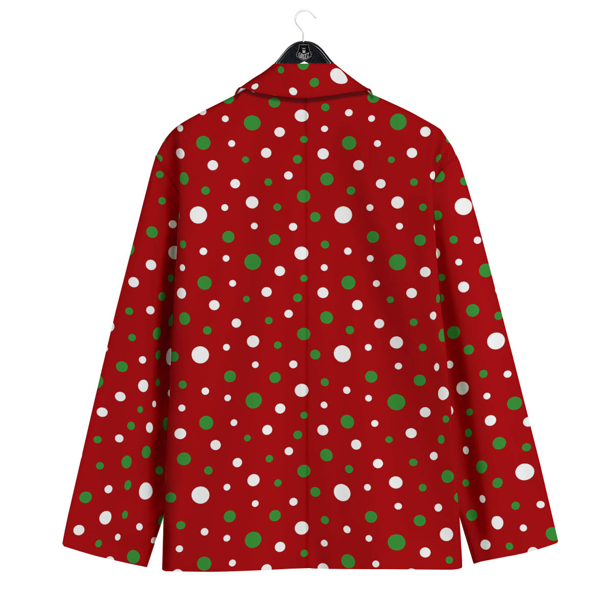 Polka Dot Christmas Style Print Pattern Men's Sport Coat-grizzshop