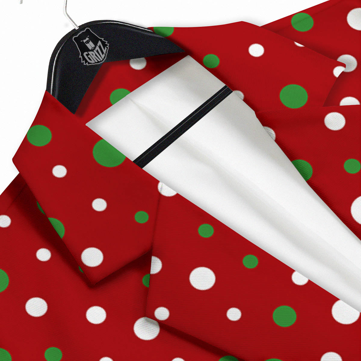 Polka Dot Christmas Style Print Pattern Men's Sport Coat-grizzshop