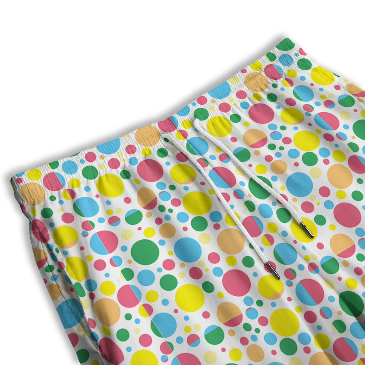 Polka Dot Colorful Print Pattern Men's Athletic Shorts