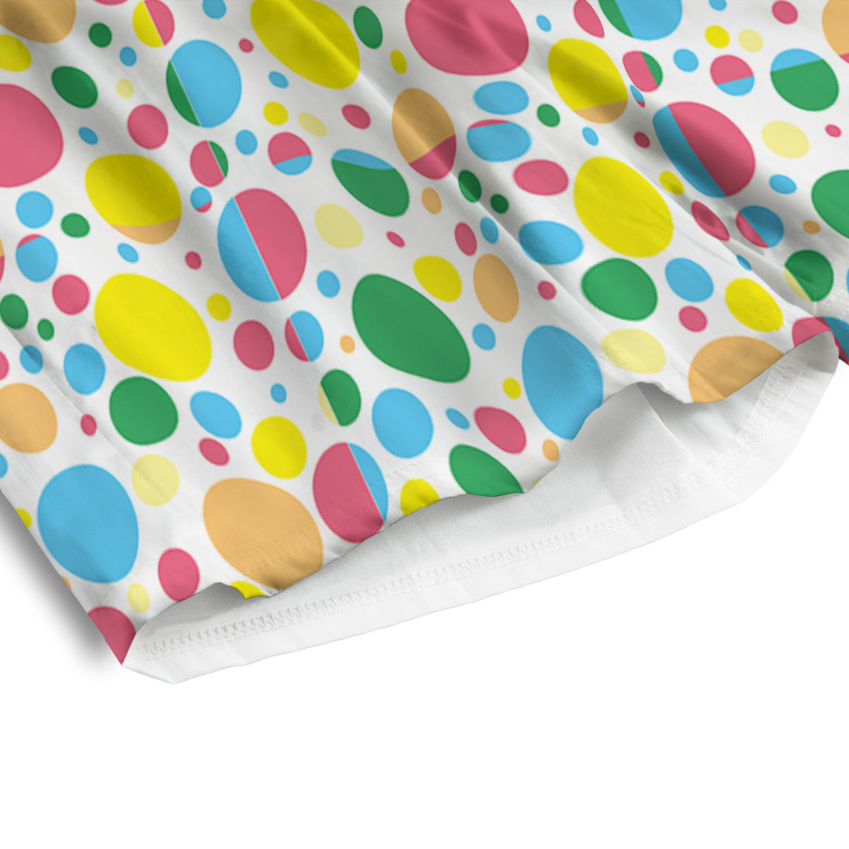 Polka Dot Colorful Print Pattern Men's Athletic Shorts