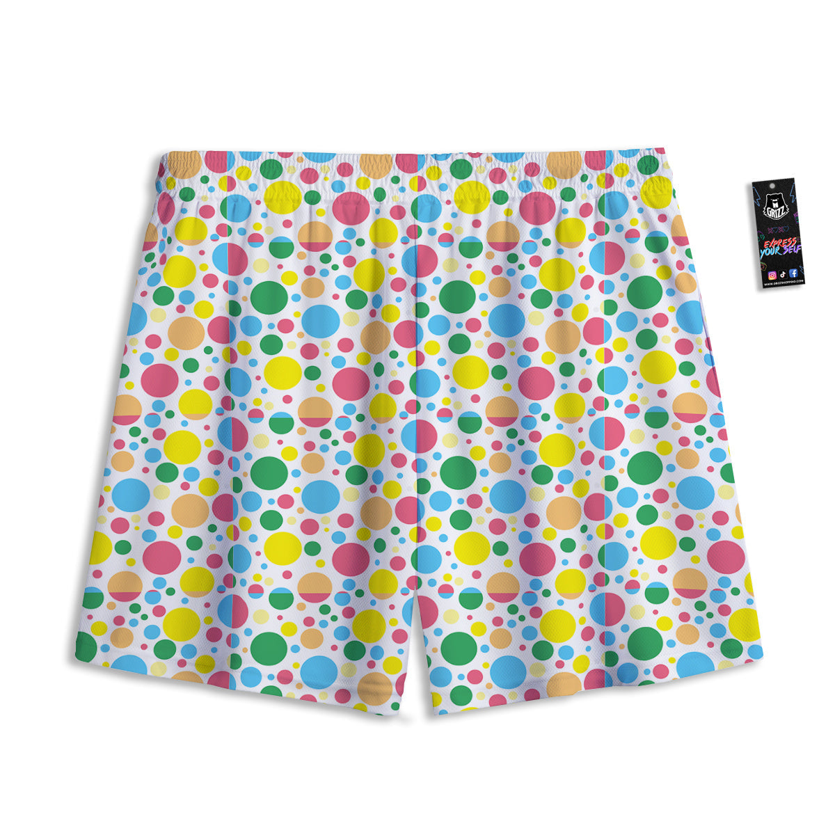 Pentagram Flame Print Mesh Shorts