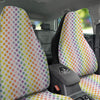 Polka Dot Colors Rainbow Print Pattern Car Seat Covers-grizzshop