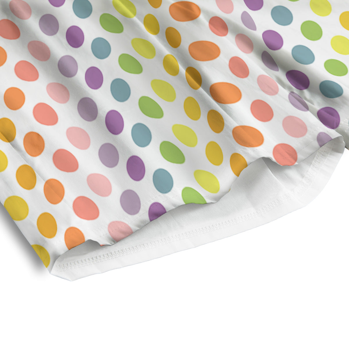 Polka Dot Colors Rainbow Print Pattern Men's Athletic Shorts