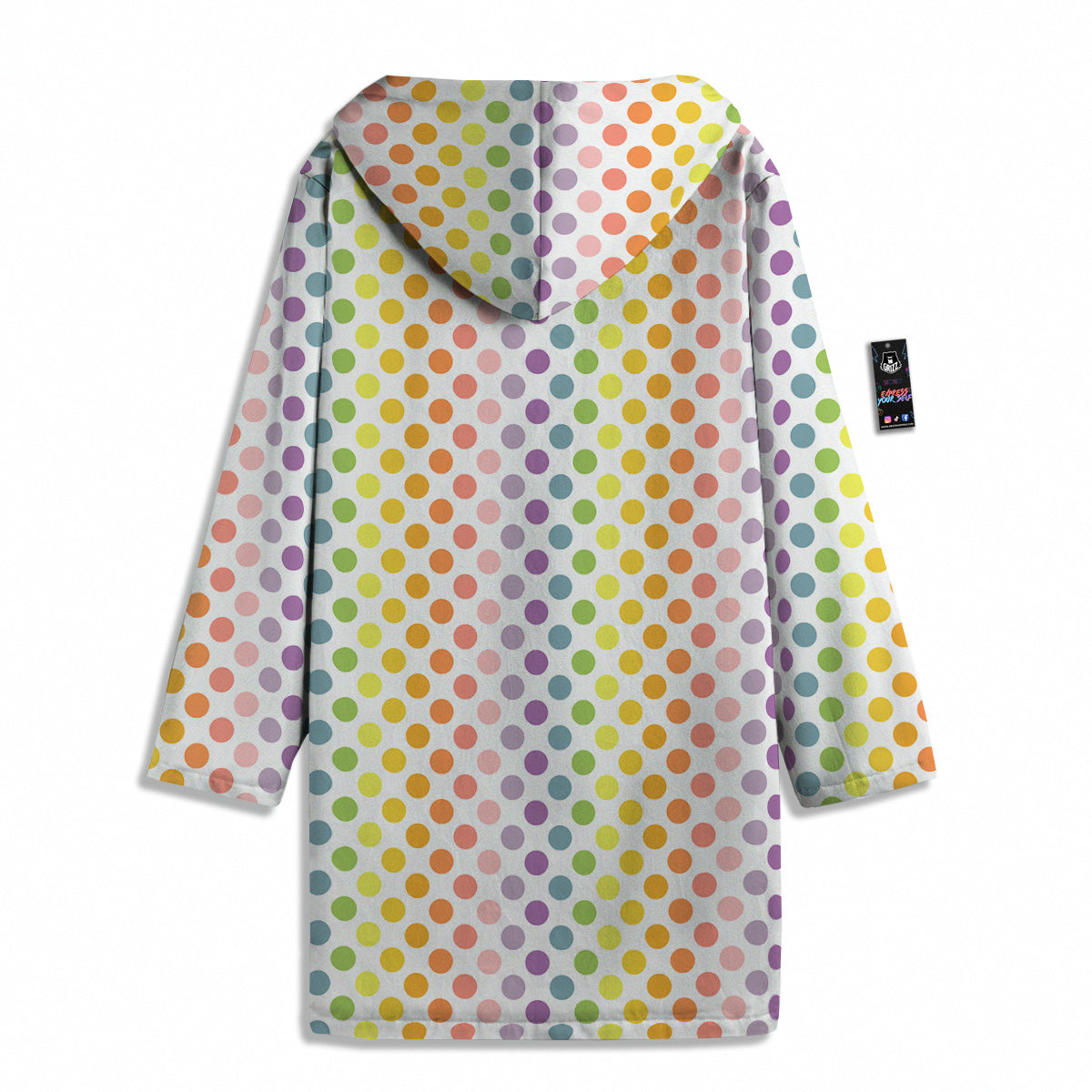 Polka Dot Colors Rainbow Print Pattern Men's Windbreaker Jacket-grizzshop