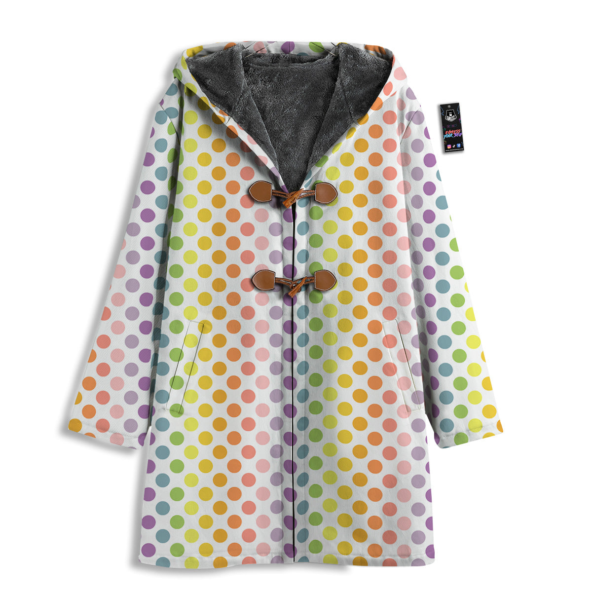 Polka Dot Colors Rainbow Print Pattern Men's Windbreaker Jacket-grizzshop